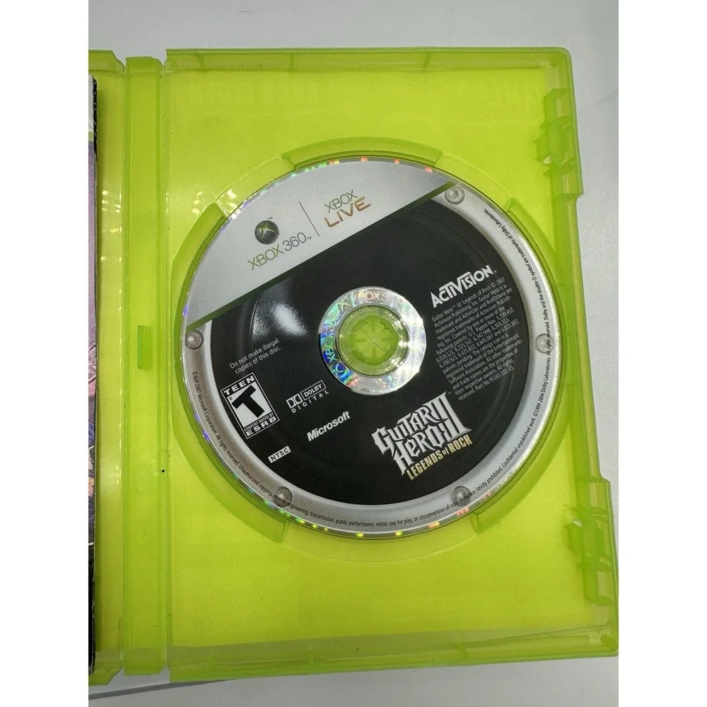 Guitar Hero III Legends of Rock Xbox 360 – Complete w/ Manual – Tested Works